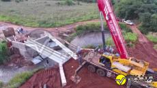 Ponte de Concreto Pré Moldada com vão de 12m em Paranhos-MS