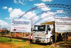 Cobertura em Arco em Quadra Esportiva Aldeia Amambai